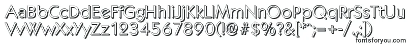 Шрифт KoblenzshadowLightRegular – шрифты с обводкой