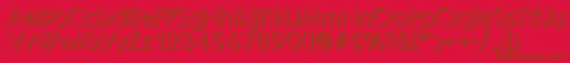 KoblenzshadowLightRegular Font – Brown Fonts on Red Background