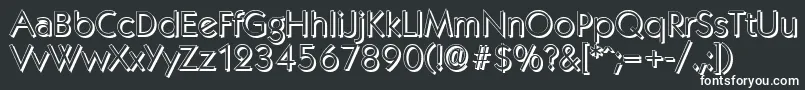 KoblenzshadowLightRegular Font – White Fonts