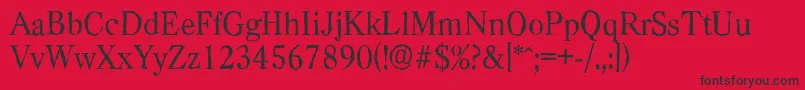 CasadantiqueRegular Font – Black Fonts on Red Background