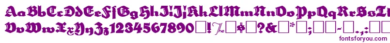 More about Herzogvongraf Font Herzogvongraf Font – Purple Fonts on White Background