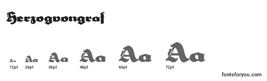 Herzogvongraf Font Sizes