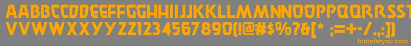 Burgerdoodlenf Font – Orange Fonts on Gray Background