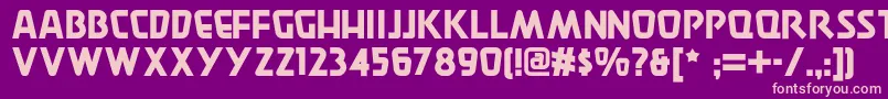 Burgerdoodlenf Font – Pink Fonts on Purple Background