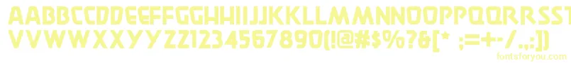 Burgerdoodlenf Font – Yellow Fonts on White Background