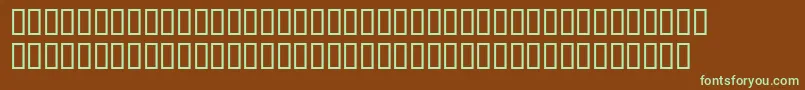 WbxluciditeGrunge Font – Green Fonts on Brown Background