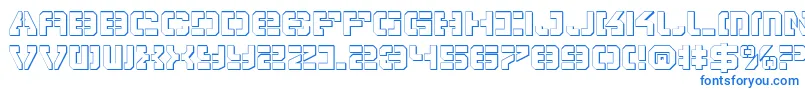 Шрифт Vypers – синие шрифты