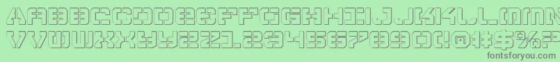 Vypers Font – Gray Fonts on Green Background