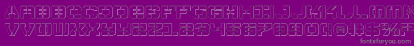 Vypers Font – Gray Fonts on Purple Background