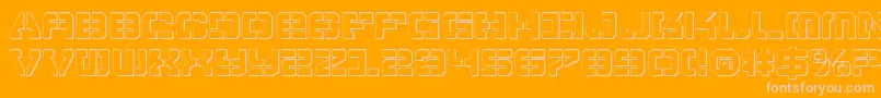 Vypers Font – Pink Fonts on Orange Background