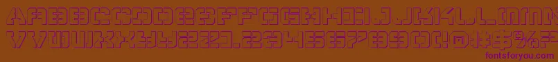 Vypers Font – Purple Fonts on Brown Background