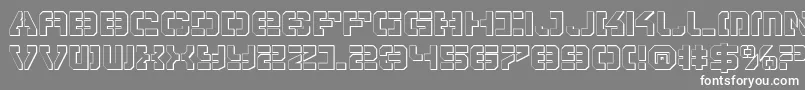 Vypers Font – White Fonts on Gray Background