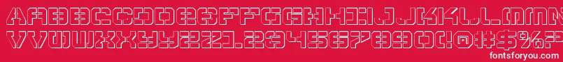 Vypers Font – White Fonts on Red Background