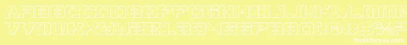 Vypers Font – White Fonts on Yellow Background