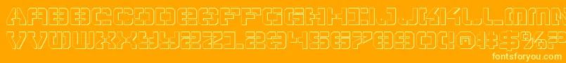 Vypers Font – Yellow Fonts on Orange Background