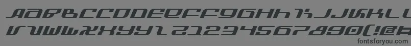 Шрифт InfinityFormulaExpitalic – чёрные шрифты на сером фоне