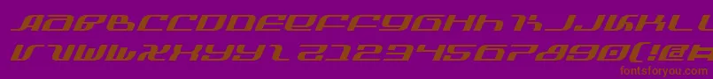 InfinityFormulaExpitalic Font – Brown Fonts on Purple Background