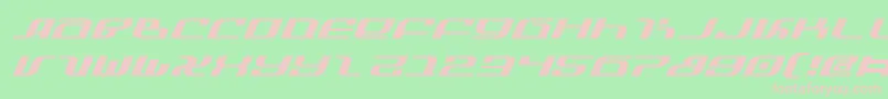 InfinityFormulaExpitalic Font – Pink Fonts on Green Background