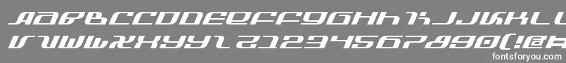 フォントInfinityFormulaExpitalic – 灰色の背景に白い文字