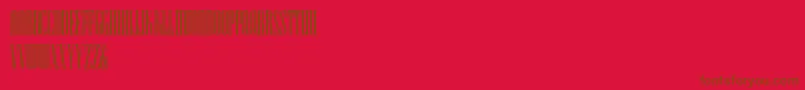 HffIconicIonic Font – Brown Fonts on Red Background