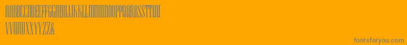 HffIconicIonic-Schriftart – Graue Schriften auf orangefarbenem Hintergrund