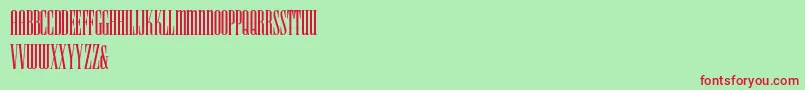 HffIconicIonic Font – Red Fonts on Green Background
