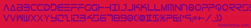 TeleMarinesCondensedBold Font – Purple Fonts on Red Background