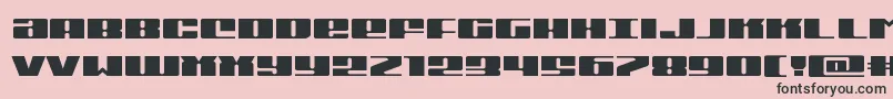 Michiganexpand Font – Black Fonts on Pink Background