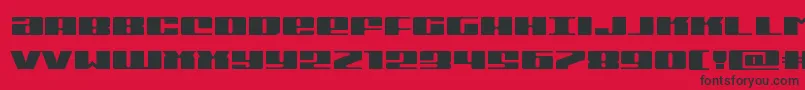 Michiganexpand Font – Black Fonts on Red Background