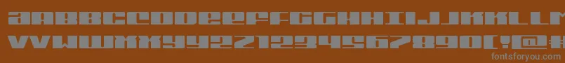 Michiganexpand Font – Gray Fonts on Brown Background