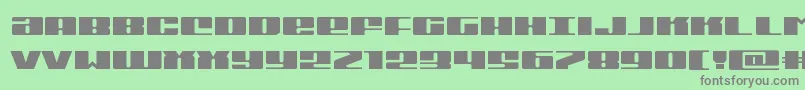 Michiganexpand Font – Gray Fonts on Green Background