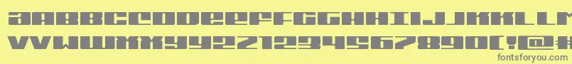 Michiganexpand Font – Gray Fonts on Yellow Background