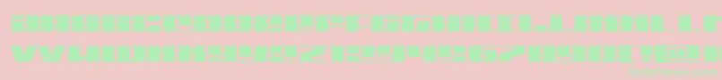 Michiganexpand Font – Green Fonts on Pink Background