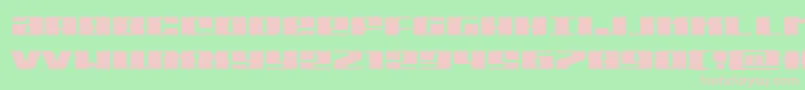 Michiganexpand Font – Pink Fonts on Green Background