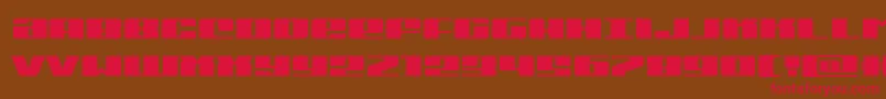 Michiganexpand Font – Red Fonts on Brown Background