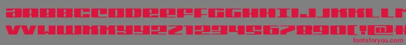 Michiganexpand Font – Red Fonts on Gray Background