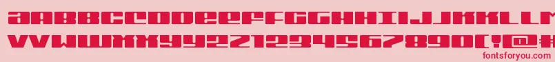 Michiganexpand Font – Red Fonts on Pink Background