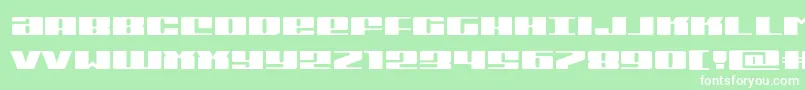 Michiganexpand Font – White Fonts on Green Background