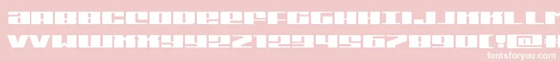 Michiganexpand Font – White Fonts on Pink Background