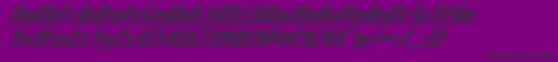 Voyagefantgchrome Font – Black Fonts on Purple Background