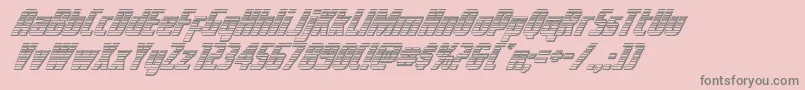 Voyagefantgchrome Font – Gray Fonts on Pink Background
