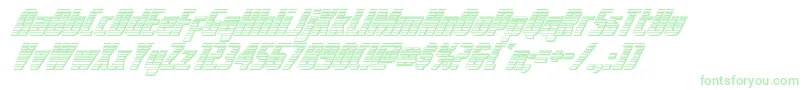 Voyagefantgchrome Font – Green Fonts on White Background