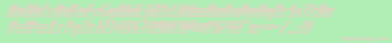 Voyagefantgchrome Font – Pink Fonts on Green Background