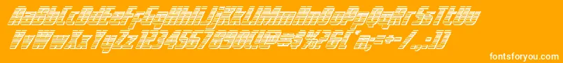 Voyagefantgchrome Font – White Fonts on Orange Background