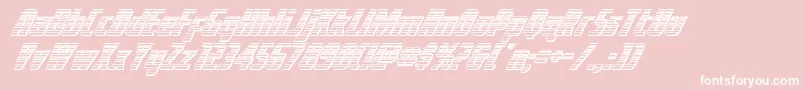 Voyagefantgchrome Font – White Fonts on Pink Background