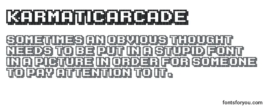 Review of the KarmaticArcade Font