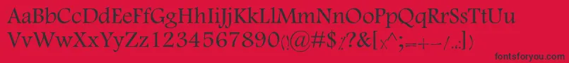 MotkenKTabassom Font – Black Fonts on Red Background