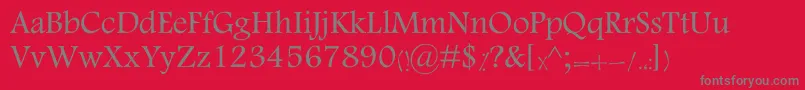 MotkenKTabassom Font – Gray Fonts on Red Background