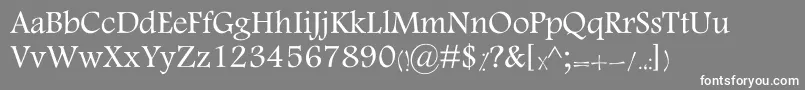 MotkenKTabassom Font – White Fonts on Gray Background