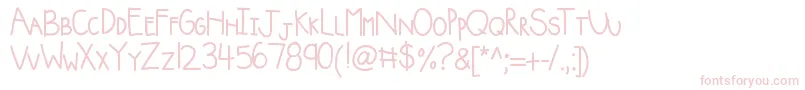 Kbsquishyblanket Font – Pink Fonts on White Background